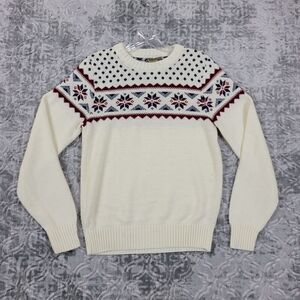 Vintage Sears Sweater Women’s Small White Sportswear Winter Made In The USA